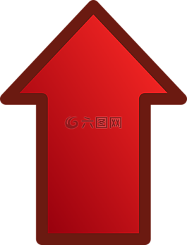 箭头,红色,光面纸