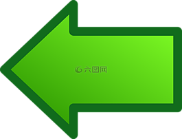 箭頭,綠色,光面紙