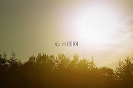 日出,黃昏,霧