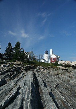 燈塔,懸崖,海岸