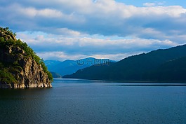 湖,景觀,自然