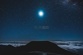 月亮,夜,天空