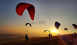 降落傘,天空,冒險(xiǎn)