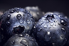 漿果,藍(lán)莓,特寫
