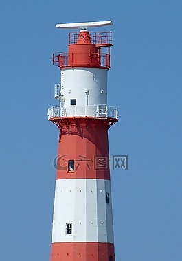 燈塔,島,borkum