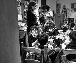 老師,男孩,慶典