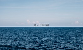 海灘,地平線,自然