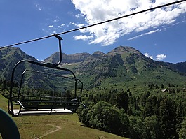 電梯,山,景觀