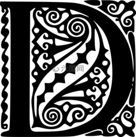 字母表,d,書法