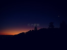 自然,夜,多彩