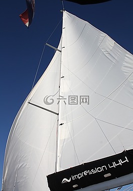 蝴蝶,帆,帆船