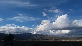 景觀,云,日落