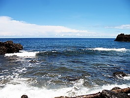海灘,藍色,水