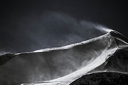 山,雪,雪山