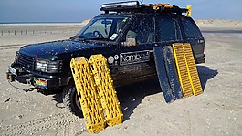 路虎,越野車,海灘