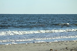 海灘,波,海洋