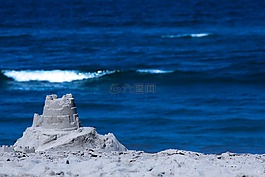 海灘,沙,海洋