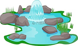 池,水,公園