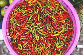 籃,紅辣椒,辣椒