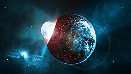 行星,地球,月球