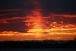 sunpillar,天氣現象,日落