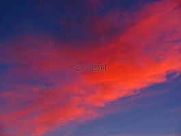 日出,天空,云