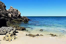 海灘,水,海洋