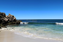 海灘,水,海洋