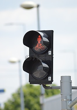 光,红色,路灯