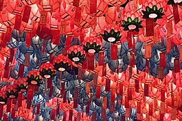 燈籠,光,寺廟