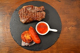肉,牛排,食品