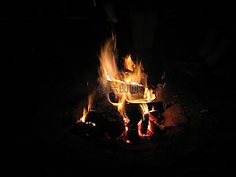 營(yíng)火,飛火花,輝光