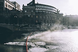 冬天,冰,河