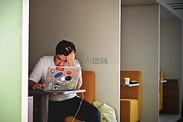 男子,男孩,筆記本電腦