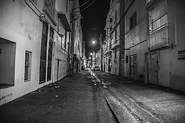 邁阿密海灘,街,夜
