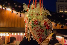 圣誕市場(chǎng),姜餅心,圣誕節(jié)