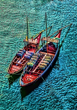 河,波爾圖,船