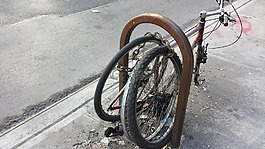 紐約,自行車,破碎