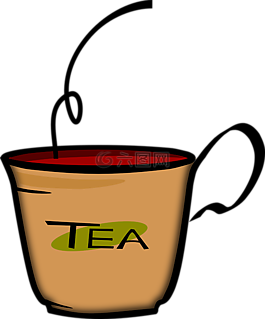 杯,茶,熱