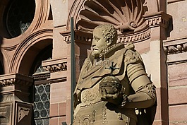 雕像,friedrichsbau,城堡