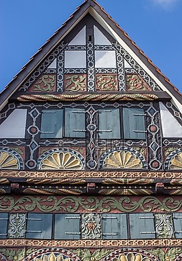 fachwerkhaus,正面,桁架