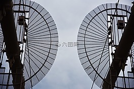 天空,车轮,水