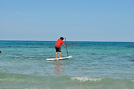 沖浪,海灘,水