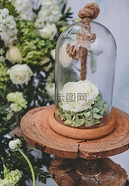 鮮花,玫瑰,繡球