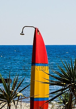 淋浴,沖浪俱樂部,海灘