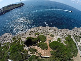 海,岩,灯塔