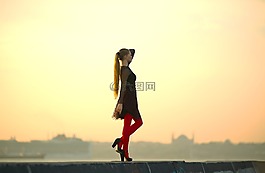紅色,襪子,模型