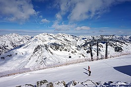 索尔登,奥地利,滑雪