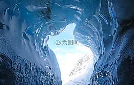 冰,洞穴,自然