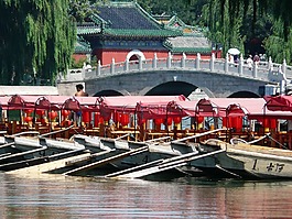 船,中國,湖